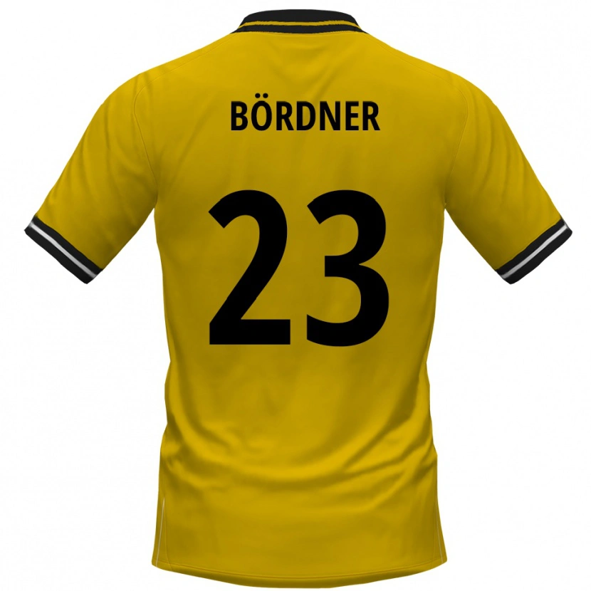 Danxen Kinder Elias Bördner #23 Gelb Schwarz Heimtrikot Trikot 2025/26 T-Shirt