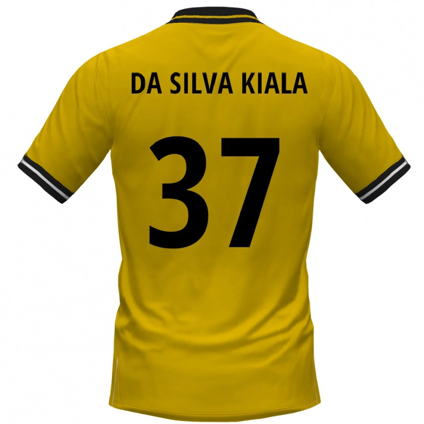 Danxen Kinder Joel Da Silva Kiala #37 Gelb Schwarz Heimtrikot Trikot 2025/26 T-Shirt