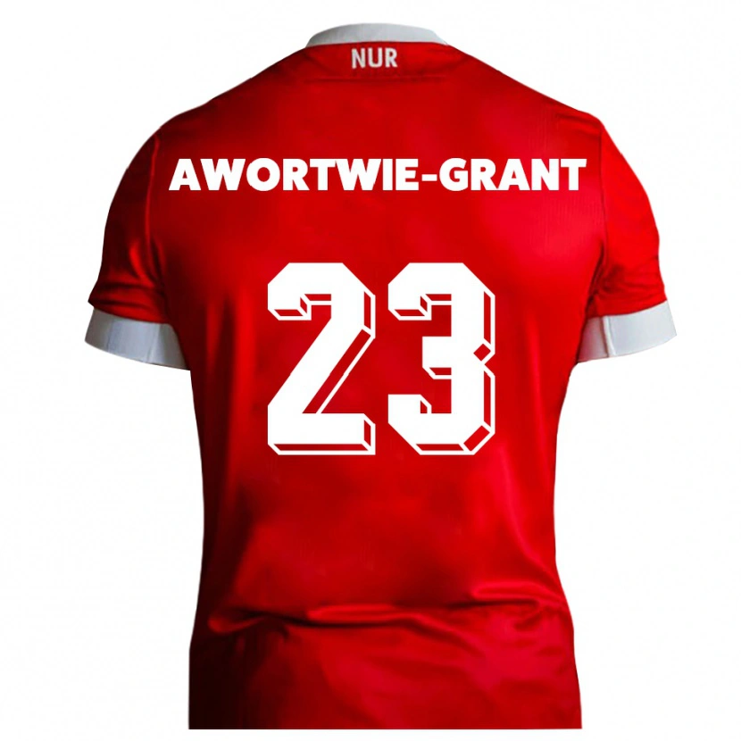 Danxen Kinder Nyamekye Awortwie-Grant #23 Rot Weiß Heimtrikot Trikot 2025/26 T-Shirt