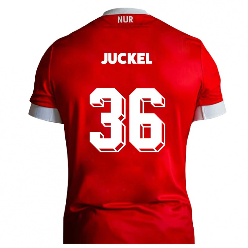 Danxen Kinder Janis Juckel #36 Rot Weiß Heimtrikot Trikot 2025/26 T-Shirt