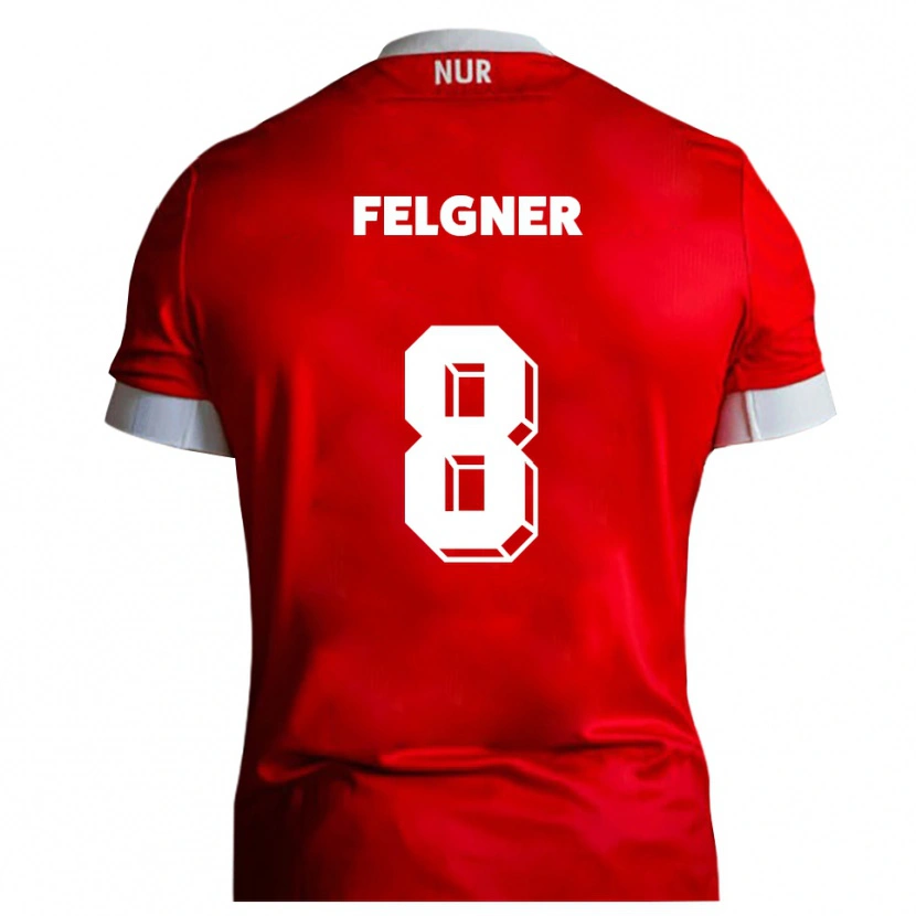 Danxen Kinder Leon-Paul Felgner #8 Rot Weiß Heimtrikot Trikot 2025/26 T-Shirt