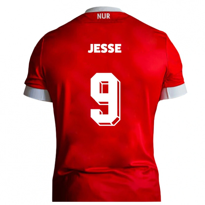 Danxen Kinder Lennard Jesse #9 Rot Weiß Heimtrikot Trikot 2025/26 T-Shirt