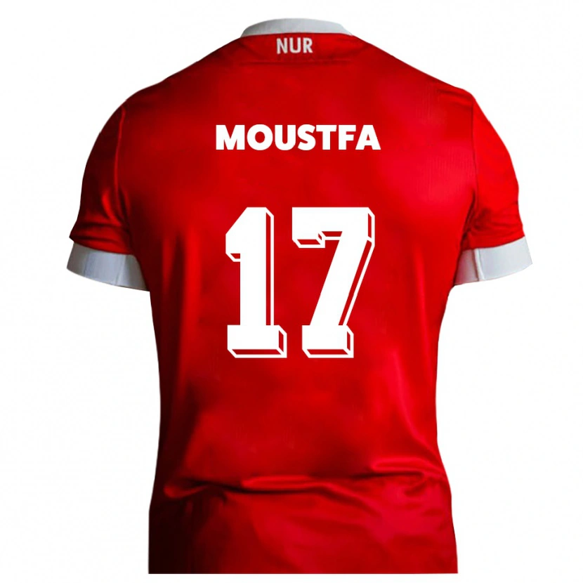 Danxen Kinder Can Moustfa #17 Rot Weiß Heimtrikot Trikot 2025/26 T-Shirt