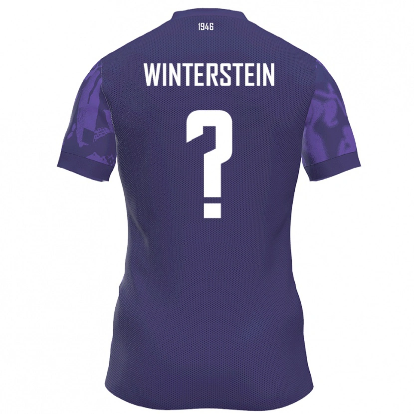 Danxen Kinder Sami Winterstein #0 Lila Weiß Heimtrikot Trikot 2025/26 T-Shirt