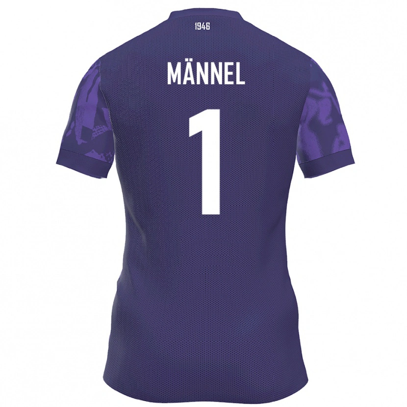 Danxen Kinder Martin Männel #1 Lila Weiß Heimtrikot Trikot 2025/26 T-Shirt
