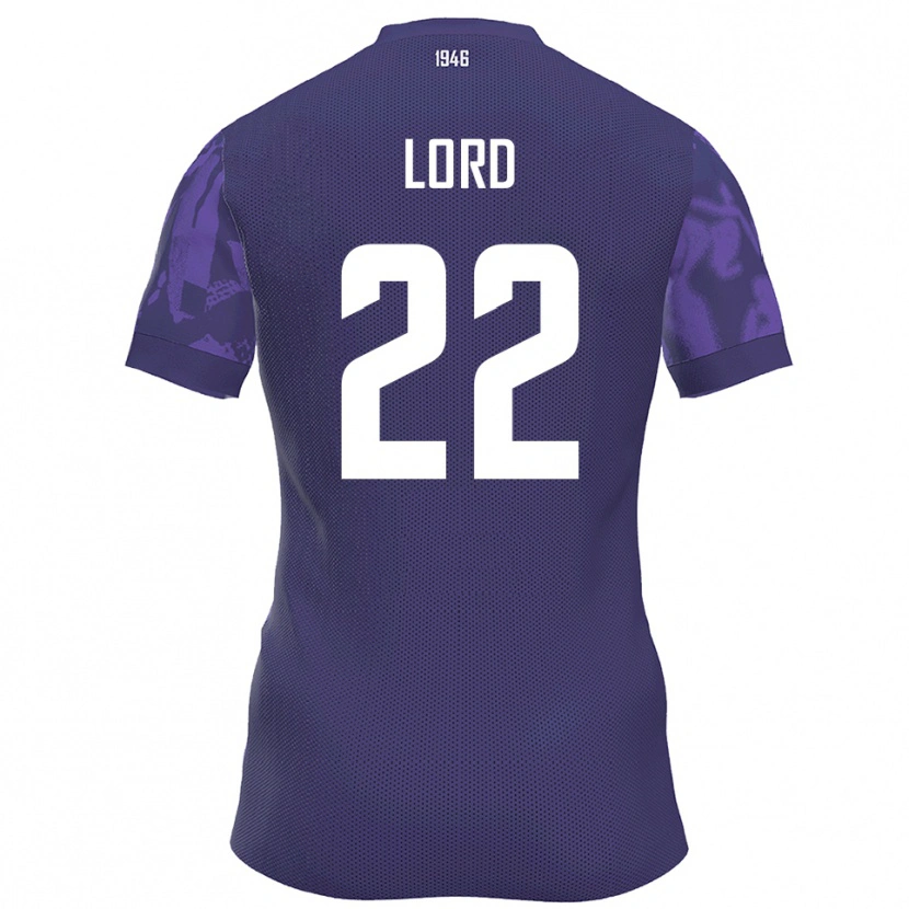 Danxen Kinder Louis Lord #22 Lila Weiß Heimtrikot Trikot 2025/26 T-Shirt