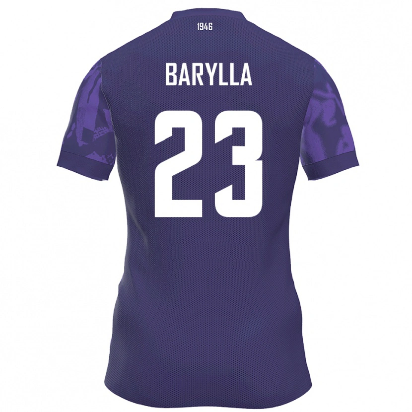 Danxen Kinder Anthony Barylla #23 Lila Weiß Heimtrikot Trikot 2025/26 T-Shirt