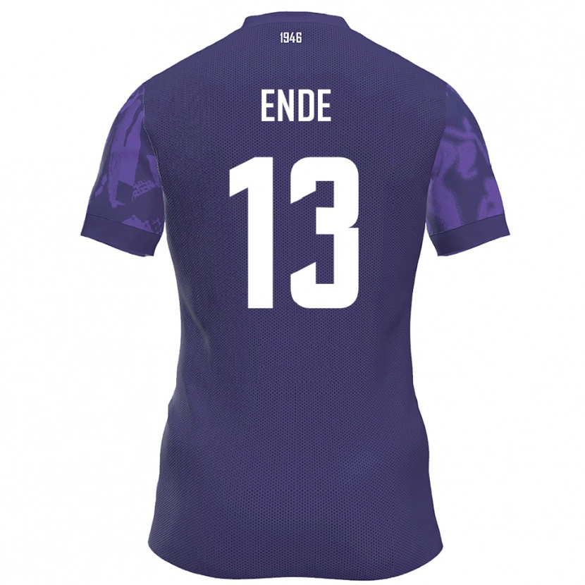 Danxen Kinder Oskar Ende #13 Lila Weiß Heimtrikot Trikot 2025/26 T-Shirt