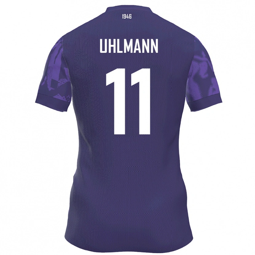 Danxen Kinder Eric Uhlmann #11 Lila Weiß Heimtrikot Trikot 2025/26 T-Shirt