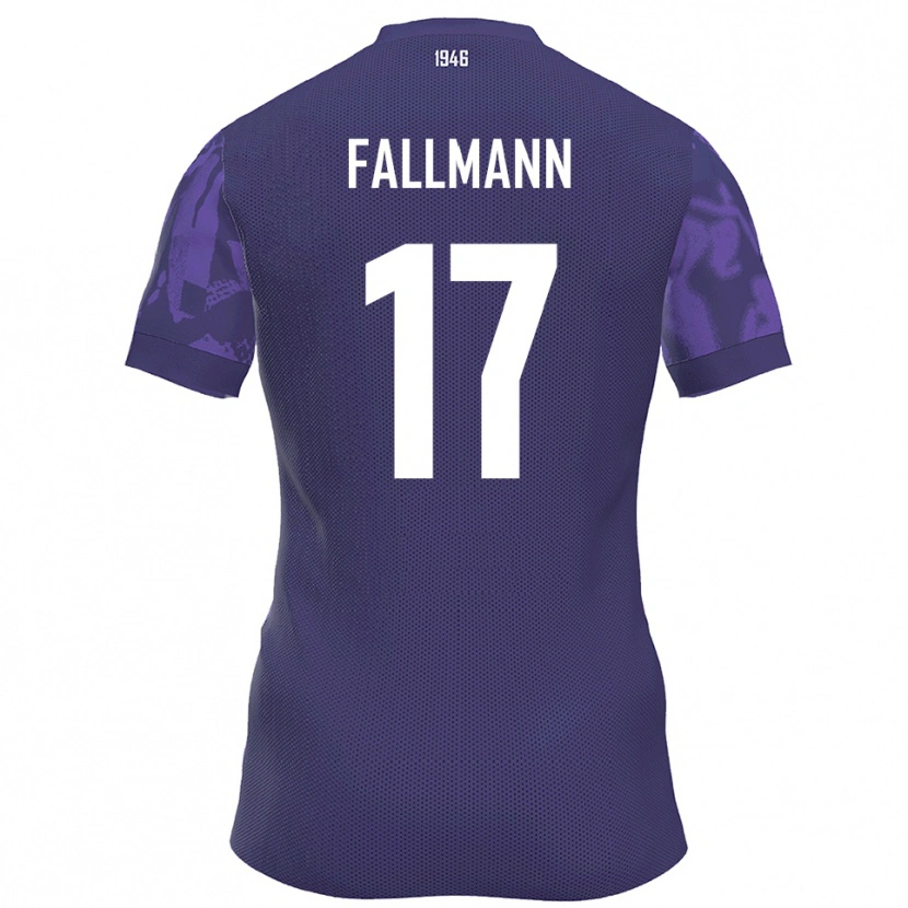 Danxen Kinder Pascal Fallmann #17 Lila Weiß Heimtrikot Trikot 2025/26 T-Shirt