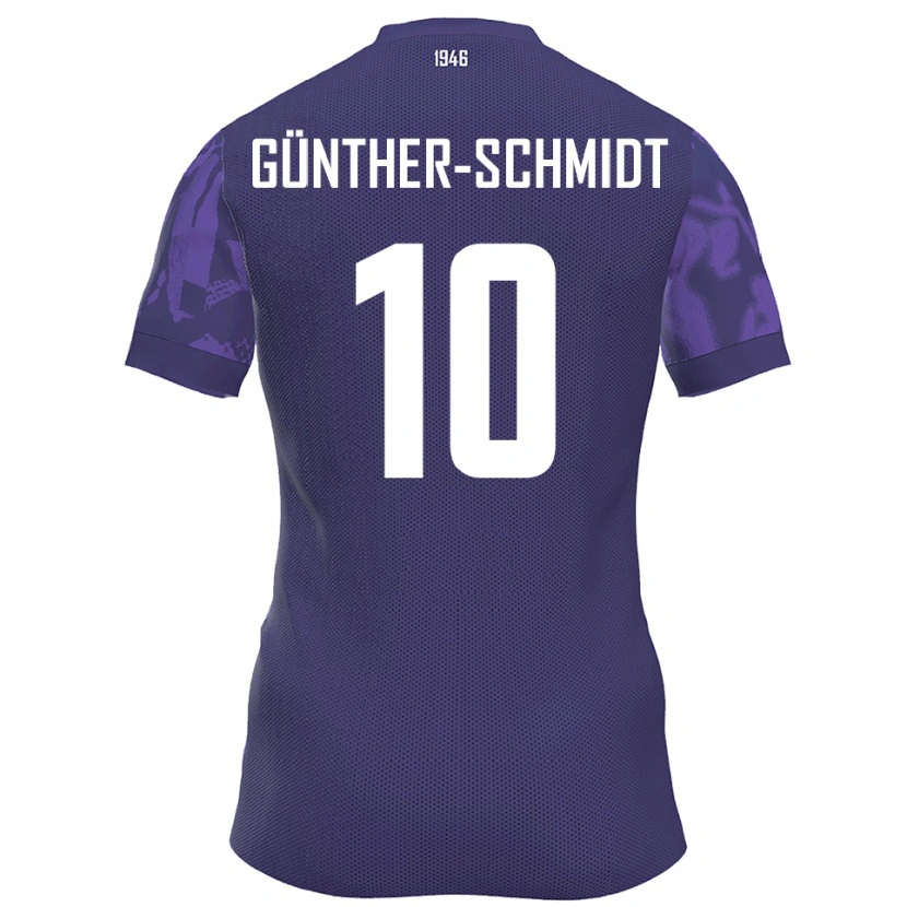Danxen Kinder Julian Günther-Schmidt #10 Lila Weiß Heimtrikot Trikot 2025/26 T-Shirt