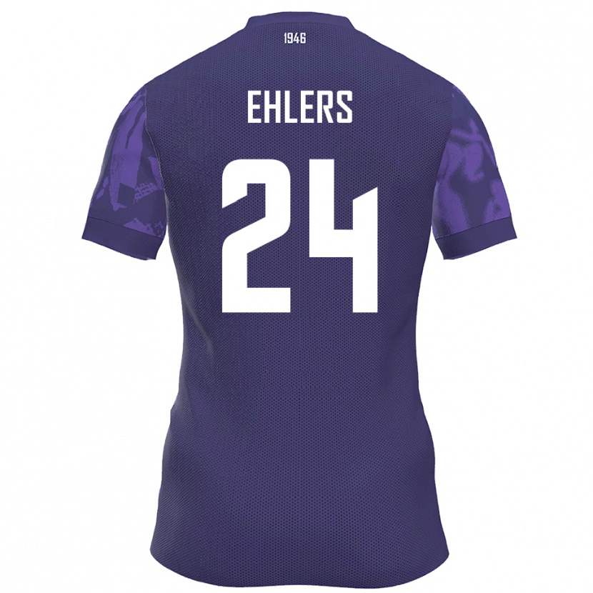 Danxen Kinder Jannic Ehlers #24 Lila Weiß Heimtrikot Trikot 2025/26 T-Shirt