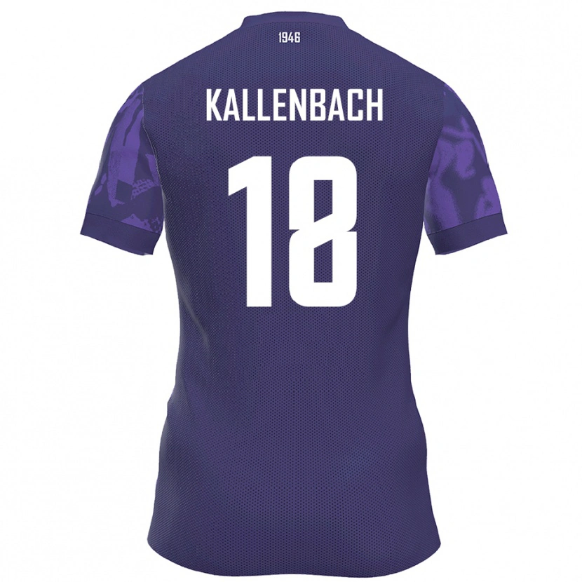 Danxen Kinder William Kallenbach #18 Lila Weiß Heimtrikot Trikot 2025/26 T-Shirt