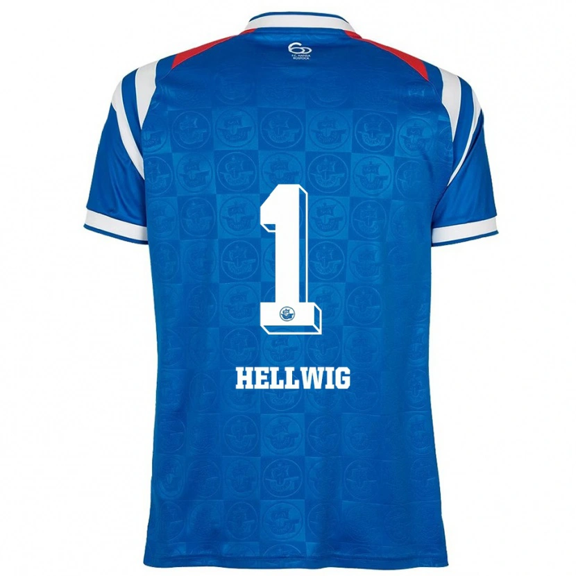 Danxen Kinder Merle Hellwig #1 Blau Weiß Rot Heimtrikot Trikot 2025/26 T-Shirt