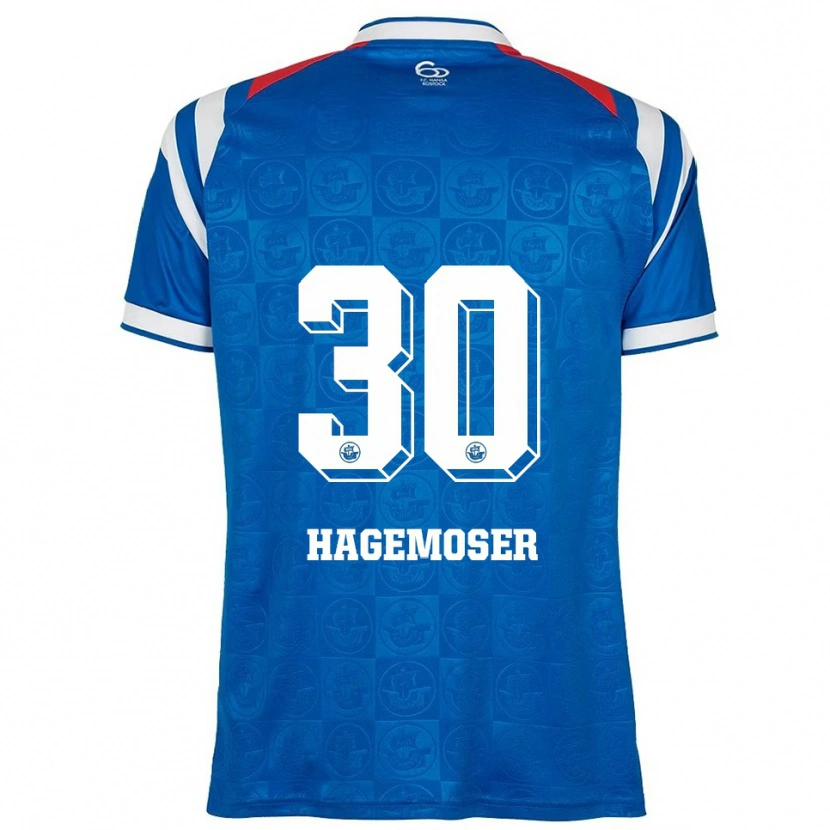 Danxen Kinder Max Hagemoser #30 Blau Weiß Rot Heimtrikot Trikot 2025/26 T-Shirt