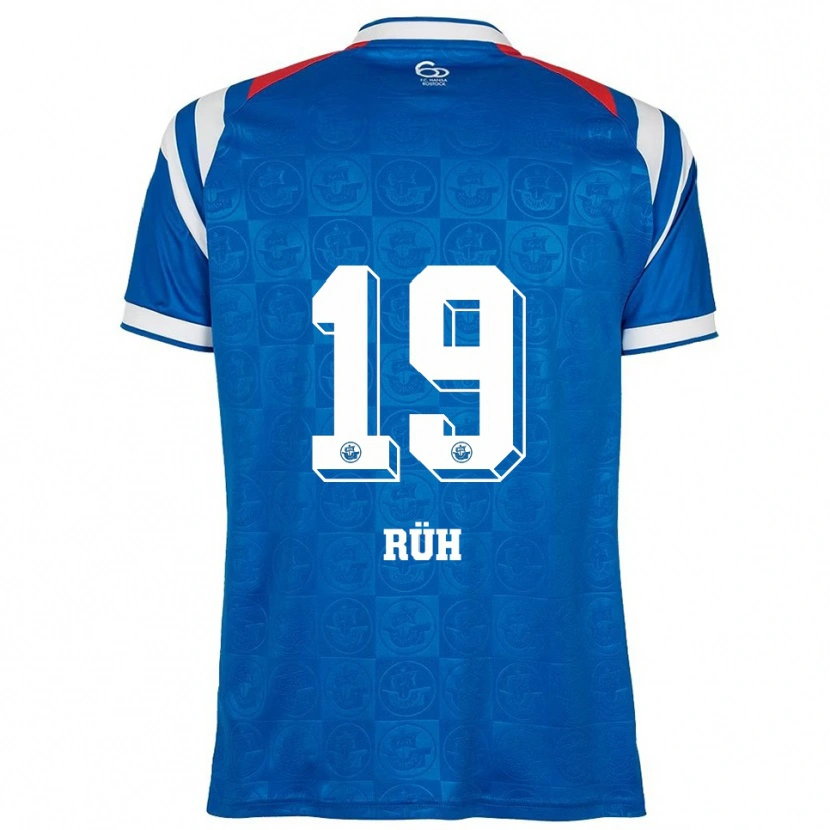 Danxen Kinder Julian Rüh #19 Blau Weiß Rot Heimtrikot Trikot 2025/26 T-Shirt