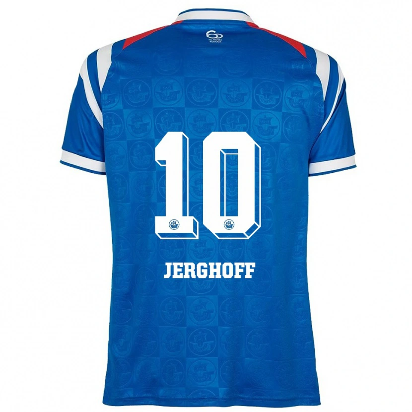 Danxen Kinder Ole Jerghoff #10 Blau Weiß Rot Heimtrikot Trikot 2025/26 T-Shirt