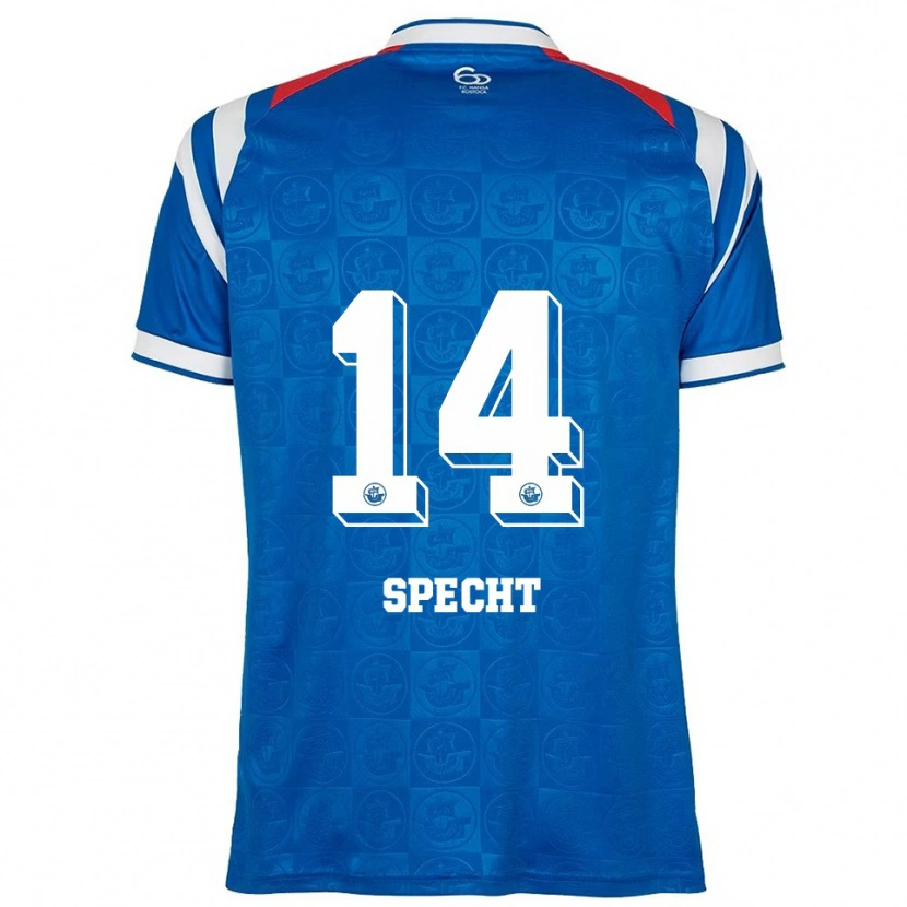 Danxen Kinder Julius Specht #14 Blau Weiß Rot Heimtrikot Trikot 2025/26 T-Shirt