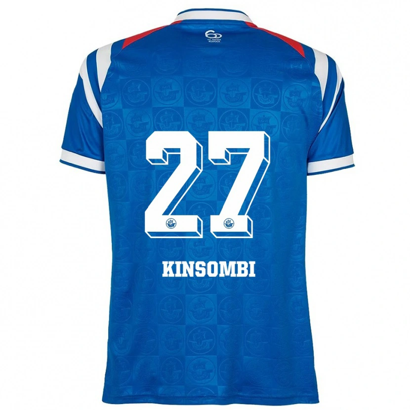 Danxen Kinder Christian Kinsombi #27 Blau Weiß Rot Heimtrikot Trikot 2025/26 T-Shirt