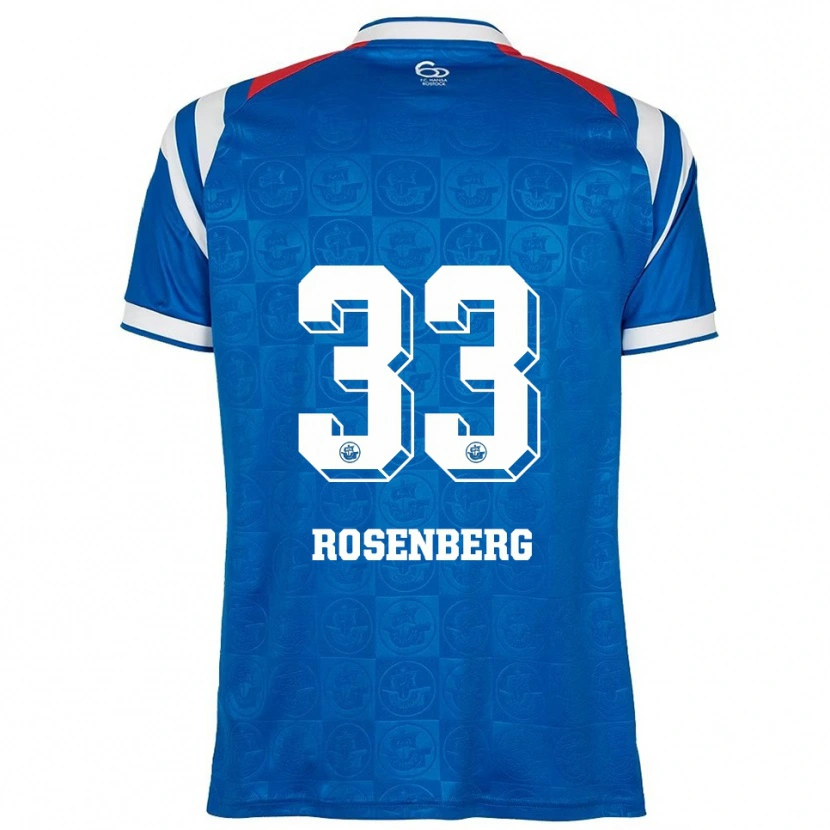 Danxen Kinder Moritz Rosenberg #33 Blau Weiß Rot Heimtrikot Trikot 2025/26 T-Shirt