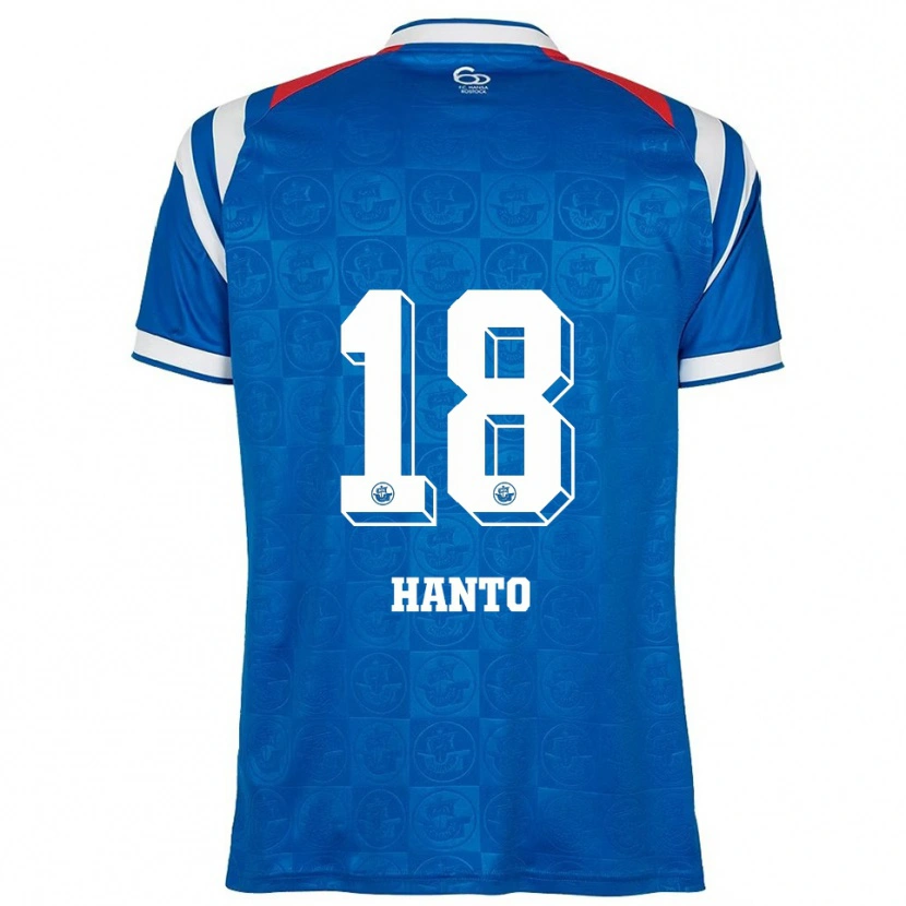 Danxen Kinder Celine Hanto #18 Blau Weiß Rot Heimtrikot Trikot 2025/26 T-Shirt