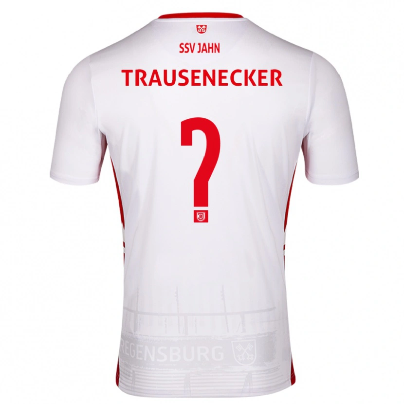 Danxen Kinder Bastian Trausenecker #0 Weiß Rot Heimtrikot Trikot 2025/26 T-Shirt