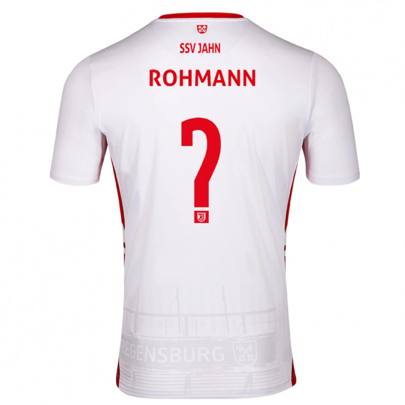 Danxen Kinder Jonas Rohmann #0 Weiß Rot Heimtrikot Trikot 2025/26 T-Shirt