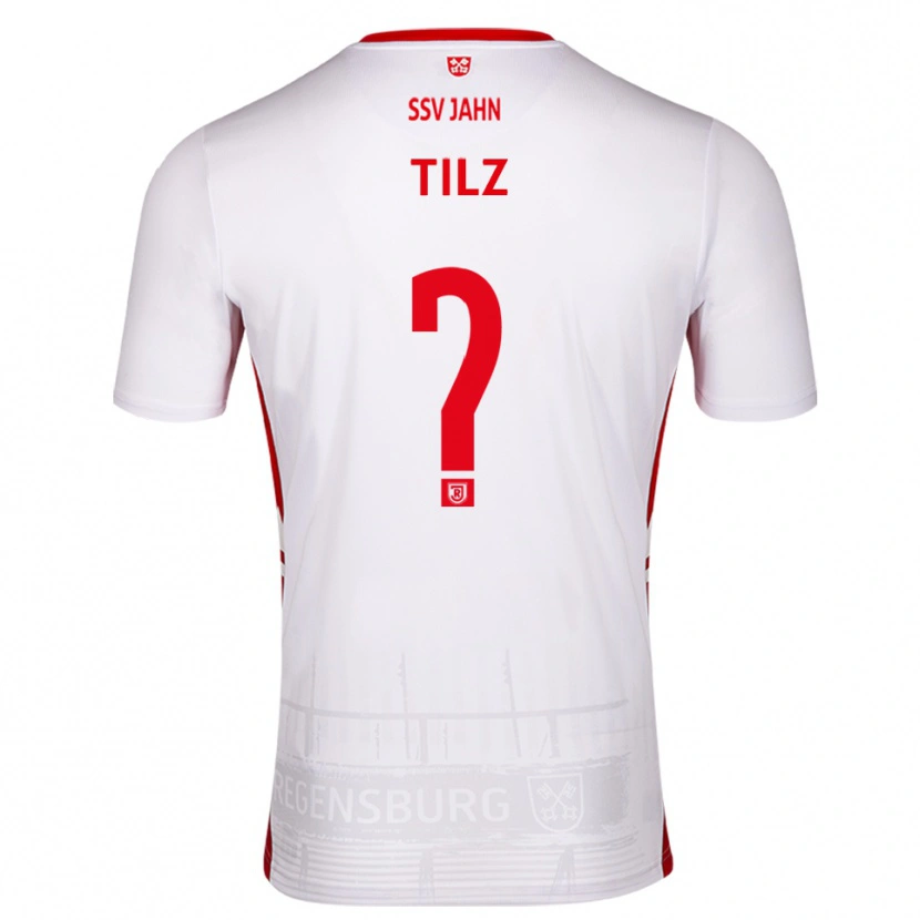 Danxen Kinder Julius Tilz #0 Weiß Rot Heimtrikot Trikot 2025/26 T-Shirt