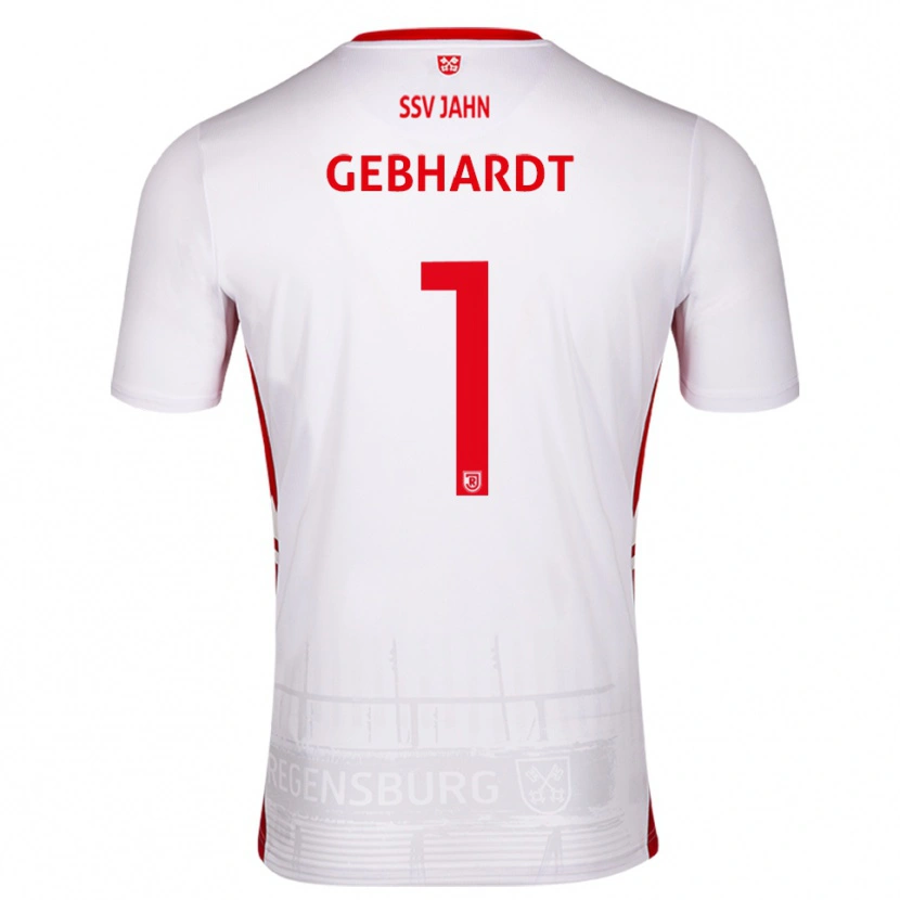 Danxen Kinder Felix Gebhardt #1 Weiß Rot Heimtrikot Trikot 2025/26 T-Shirt
