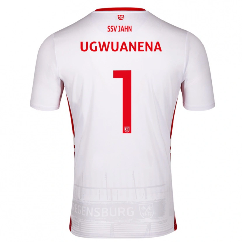 Danxen Kinder Marvellous Ugwuanena #1 Weiß Rot Heimtrikot Trikot 2025/26 T-Shirt