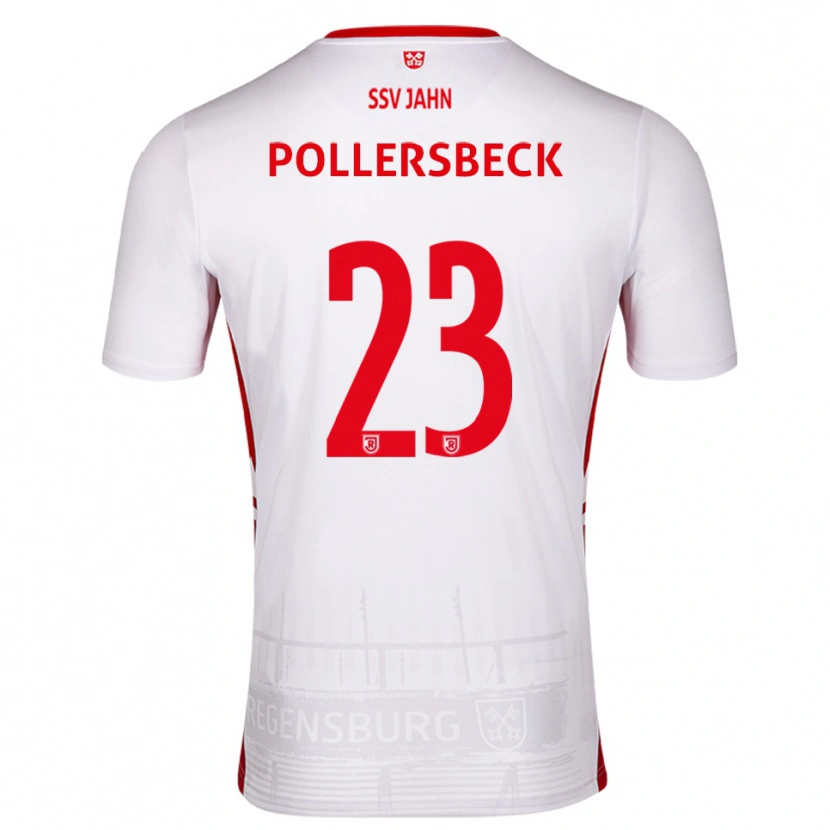 Danxen Kinder Julian Pollersbeck #23 Weiß Rot Heimtrikot Trikot 2025/26 T-Shirt