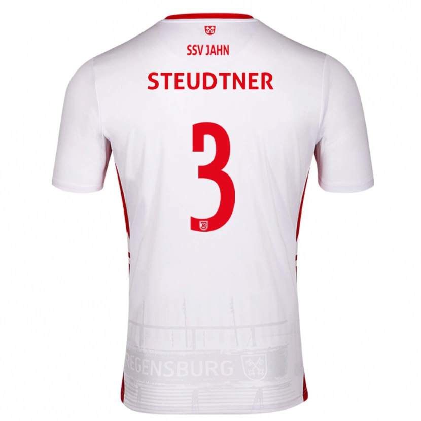 Danxen Kinder Raphael Steudtner #3 Weiß Rot Heimtrikot Trikot 2025/26 T-Shirt