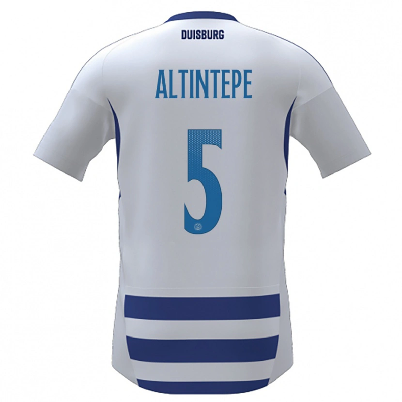 Danxen Kinder Sükeyne Altintepe #5 Weiß Blau Heimtrikot Trikot 2025/26 T-Shirt