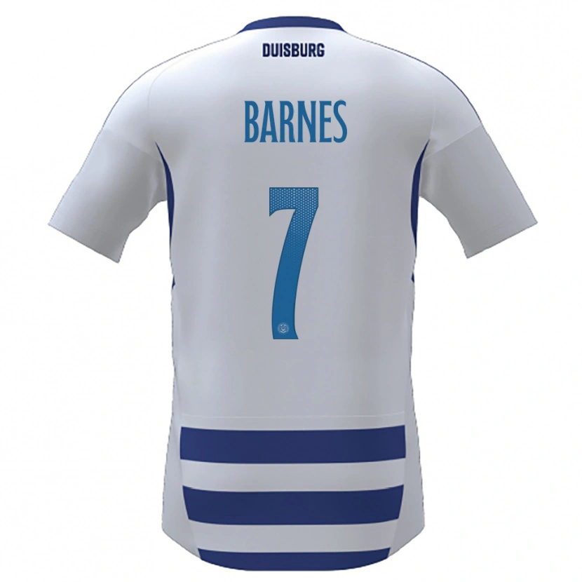 Danxen Kinder Sejoba Barnes #7 Weiß Blau Heimtrikot Trikot 2025/26 T-Shirt