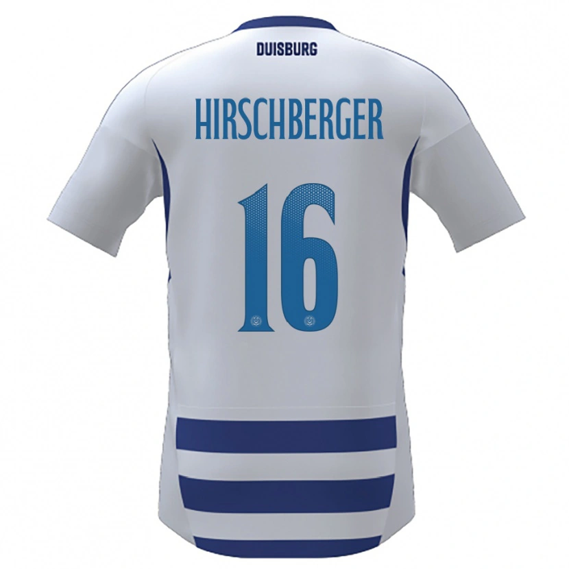 Danxen Kinder Isabell Hirschberger #16 Weiß Blau Heimtrikot Trikot 2025/26 T-Shirt