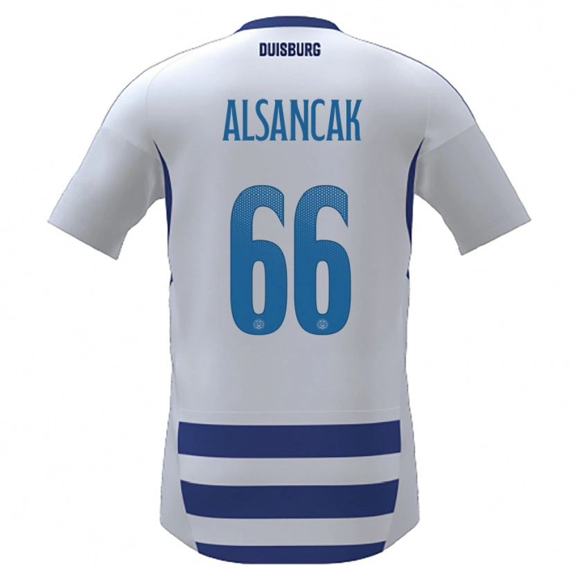 Danxen Kinder Duygu Alsancak #66 Weiß Blau Heimtrikot Trikot 2025/26 T-Shirt