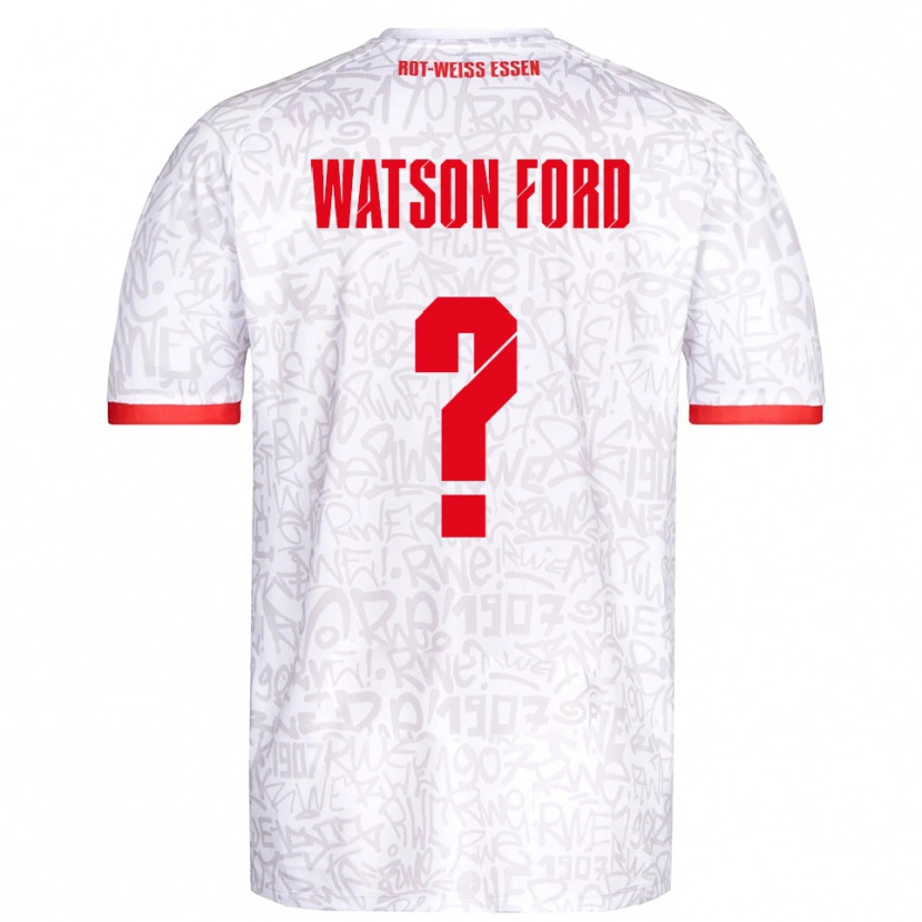 Danxen Kinder Rawley Watson Ford #0 Weiß Rot Heimtrikot Trikot 2025/26 T-Shirt