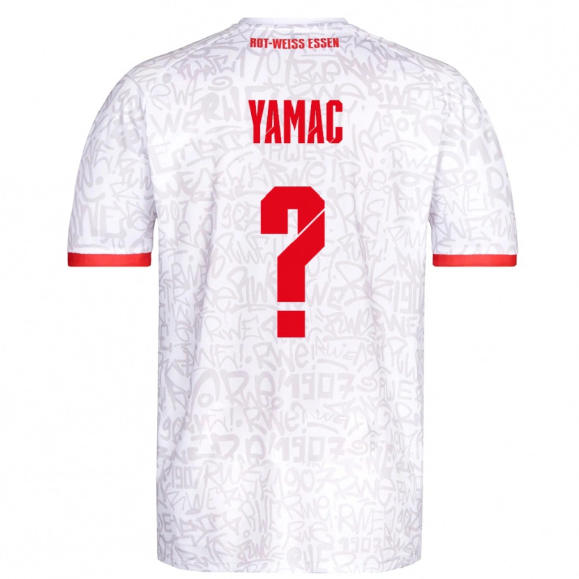 Danxen Kinder Ensar Yamac #0 Weiß Rot Heimtrikot Trikot 2025/26 T-Shirt