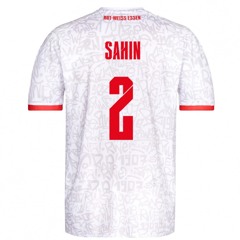 Danxen Kinder Can Sahin #2 Weiß Rot Heimtrikot Trikot 2025/26 T-Shirt