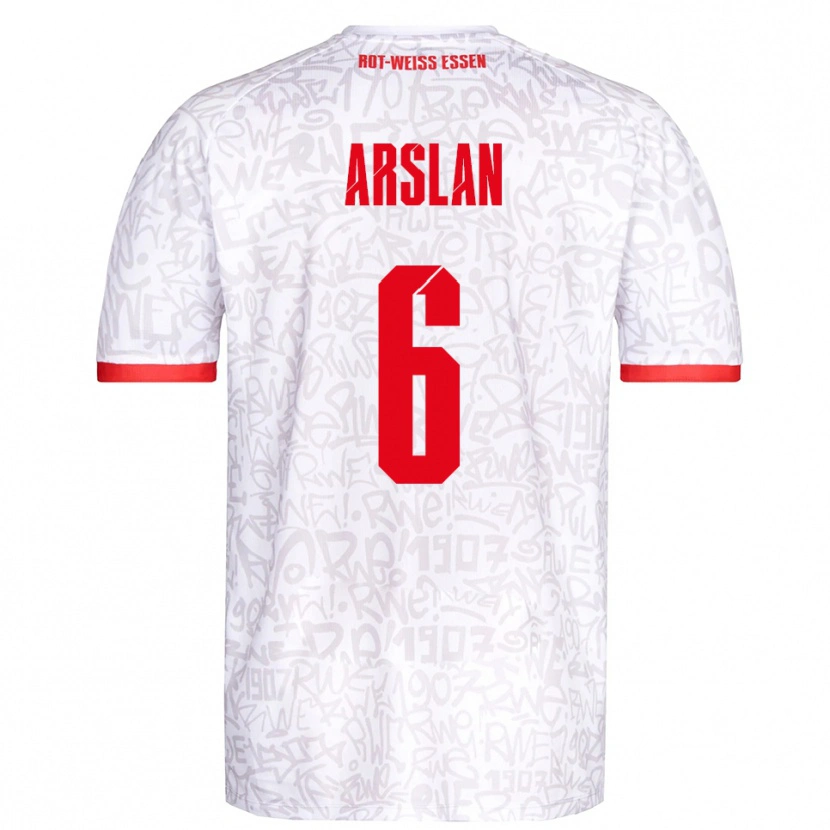 Danxen Kinder Ahmet Arslan #6 Weiß Rot Heimtrikot Trikot 2025/26 T-Shirt
