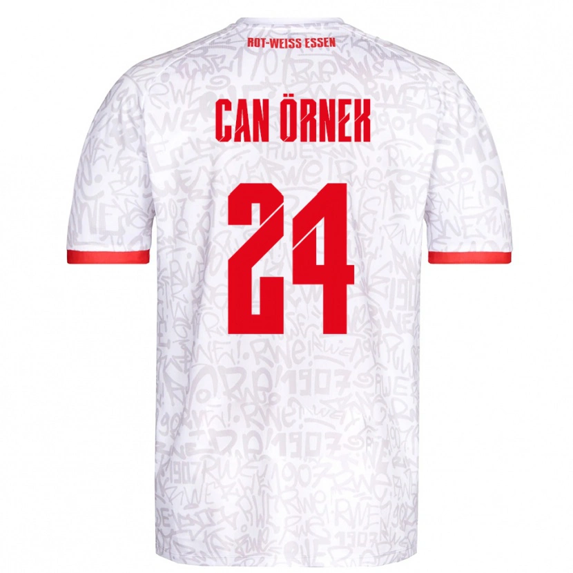 Danxen Kinder Eray Can Örnek #24 Weiß Rot Heimtrikot Trikot 2025/26 T-Shirt
