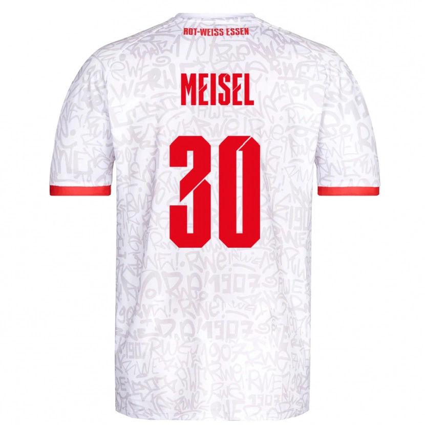 Danxen Kinder Kelsey Owusu #30 Weiß Rot Heimtrikot Trikot 2025/26 T-Shirt