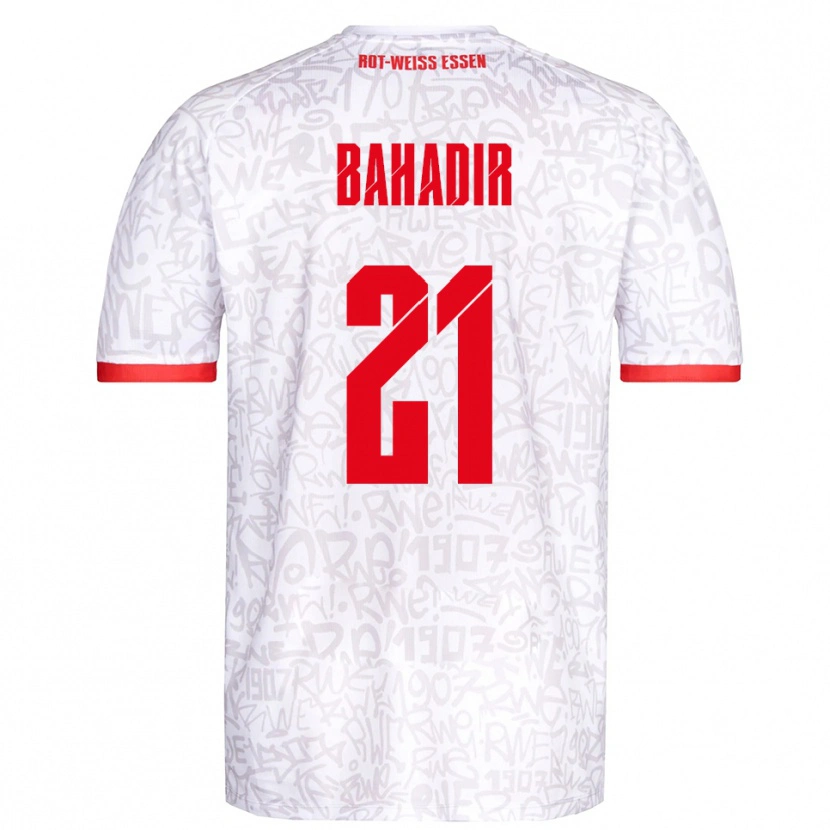 Danxen Kinder Burak Bahadir #21 Weiß Rot Heimtrikot Trikot 2025/26 T-Shirt