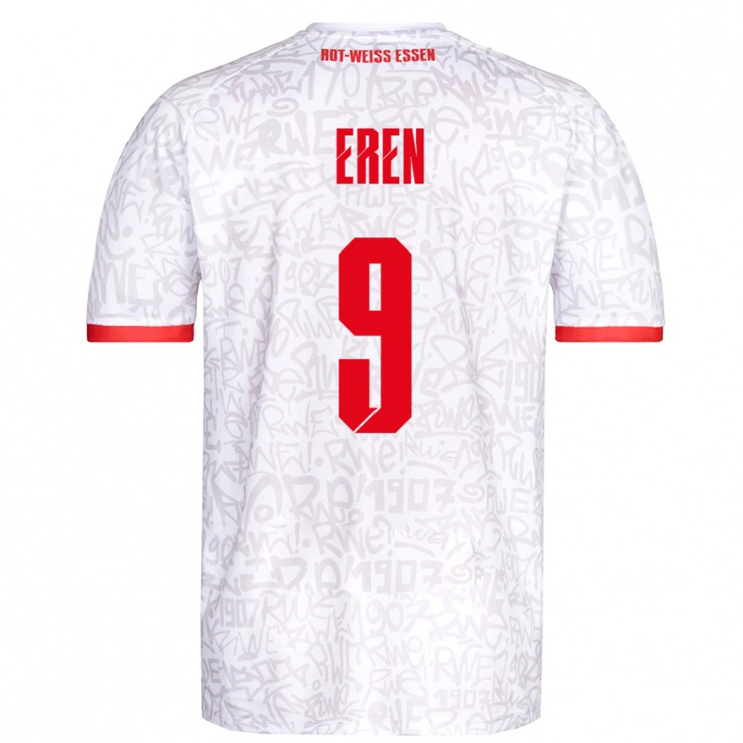 Danxen Kinder Baran Eren #9 Weiß Rot Heimtrikot Trikot 2025/26 T-Shirt