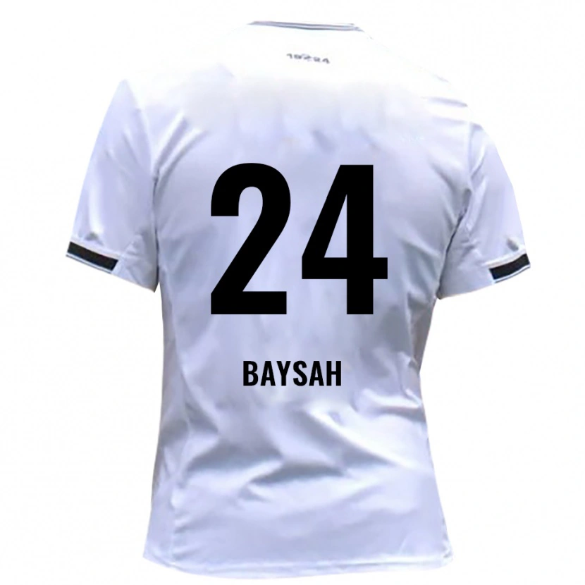 Danxen Kinder Mayango Baysah #24 Weiß Rot Heimtrikot Trikot 2025/26 T-Shirt