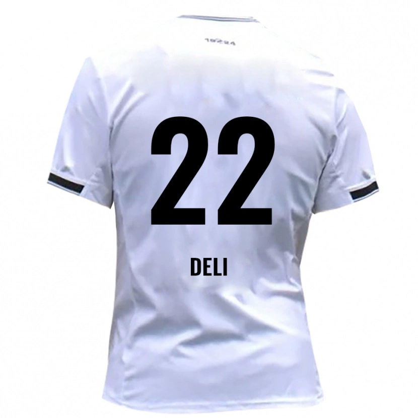 Danxen Kinder Levin Deli #22 Weiß Rot Heimtrikot Trikot 2025/26 T-Shirt