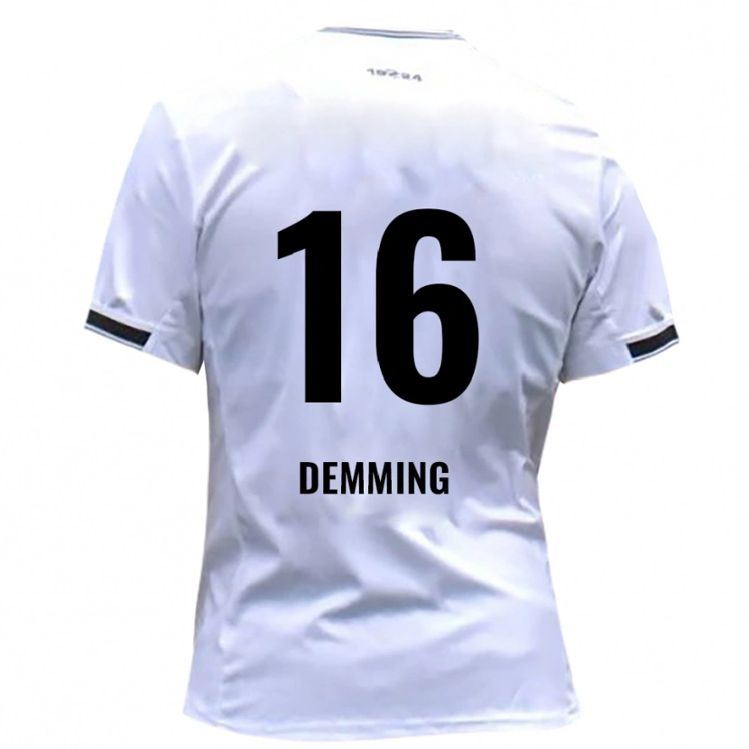 Danxen Kinder Lukas Demming #16 Weiß Rot Heimtrikot Trikot 2025/26 T-Shirt