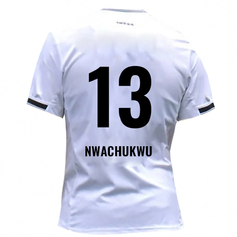 Danxen Kinder Isaak Nwachukwu #13 Weiß Rot Heimtrikot Trikot 2025/26 T-Shirt