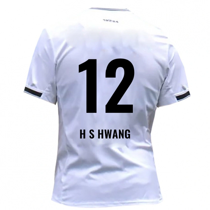 Danxen Kinder Seung-Ho Hwang #12 Weiß Rot Heimtrikot Trikot 2025/26 T-Shirt