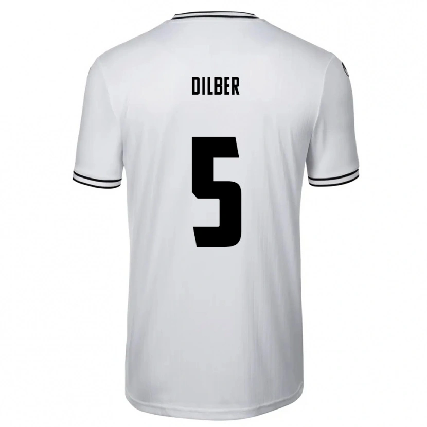 Danxen Kinder Mirko Dilber #5 Weiß Schwarz Heimtrikot Trikot 2025/26 T-Shirt